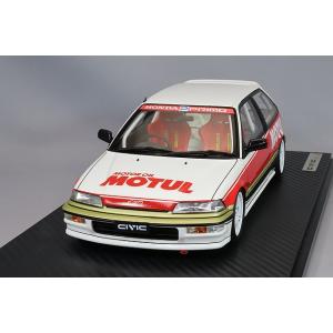 イグニッションモデル 1/18 ホンダ シビック (EF9) SiR ホワイト/レッド