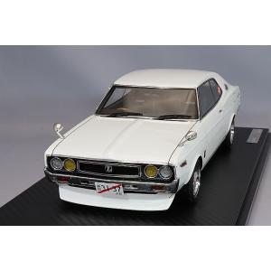 イグニッションモデル 1/18 日産 ローレル 2000SGX (C130) メタリックホワイト/パープル/弥生14インチ(ポリッシュ/ゴールド)｜kidbox