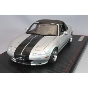 海外並行品 イグニッションモデル 1/18 ユーノス ロードスター (NA) シルバー NA6CEエンジン付｜kidbox