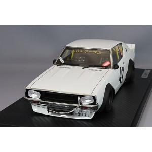 イグニッションモデル 1/18 LB-WORKS ケンメリ 2Dr ホワイト/深リム14インチスチールホイール(マットブラック)｜kidbox