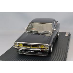 イグニッションモデル 1/18 日産 スカイライン 2000 GT-X (GC110) ブラックメタ...