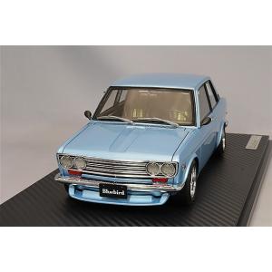 イグニッションモデル 1/18 ダットサン ブルーバード (510) ライトブルーメタリック/ハヤシ...