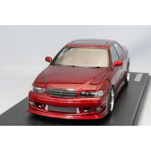 イグニッションモデル 1/18 VERTEX JZX100 チェイサー レッドメタリック/BBS R...