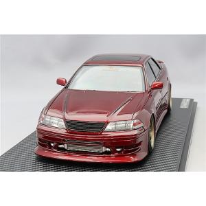 イグニッションモデル 1/18 VERTEX JZX100 マークII レッドメタリック/WORKエ...
