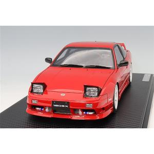 イグニッションモデル 1/18 日産 180SX タイプX RPS13 レッド/TE37タイプ17イ...