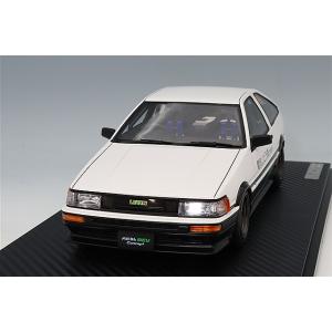 イグニッションモデル 1/18 トヨタ カローラ レビン 3ドア (AE86) BEV ホワイト/ブ...