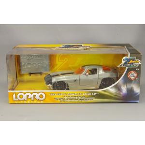 ミニカー/完成品 JADA 1/24 1963 シボレー コルベット スティングレー ポリッシュ/ブ...