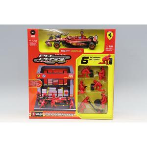 ブラゴ 1/43 フェラーリ PIT PASSセット 2024 F1 SF-24 #55 C.サイン...