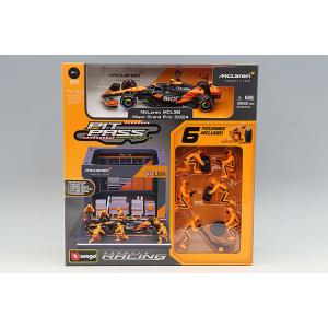 ブラゴ 1/43 マクラーレン F1 チーム PIT PASS セット 2024 F1 MCL38 ...