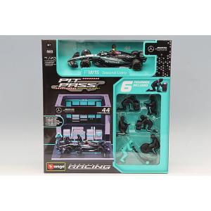 ブラゴ 1/43 メルセデス AMG ペトロナス F1チーム PIT PASS セット 2024 F...
