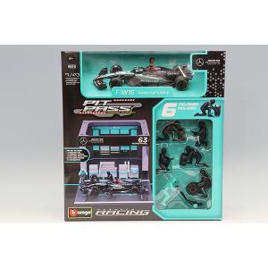 ブラゴ 1/43 メルセデス AMG ペトロナス F1チーム PIT PASS セット 2024 F...