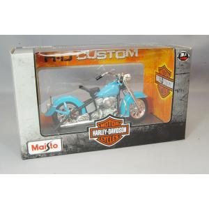 ミニカー/完成品 マイスト 1/18 ハーレーダビッドソン シリーズ40 1953 74FL ハイドラグライド ライトブルー