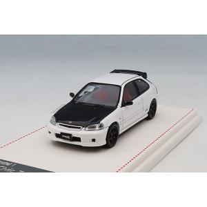 MODEL1 (モデルワン) 1/64 ホンダ シビック タイプR EK9 ホワイト/カーボンボンネ...