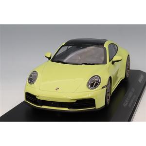 ミニチャンプス 1/18 ポルシェ 911 (992.2) カレラ クーペ 2024 イエローメタリ...