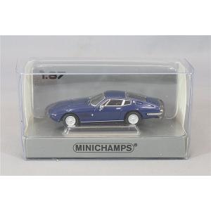 ミニチャンプス 1/87 マセラティ ギブリ クーペ 1969 ダークブルー