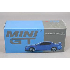 TSM ミニGT 1/64 日産 スカイライン GT-R R34 Vスペック ベイサイドブルー(右ハ...
