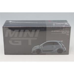 TSM ミニGT 1/64 アバルト 595 LB-WORKS x Abas Works グレー (...