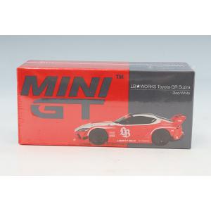 TSM ミニGT 1/64 LB-WORKS GR スープラ レッド/ホワイト 左ハンドル