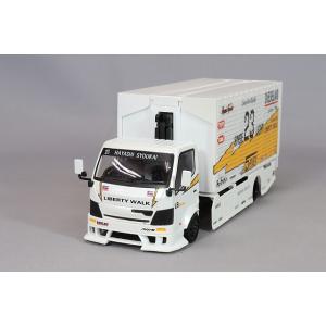 PEAKO 1/64 ウイング カスタム トラック ”LB-WORKS トラック" ホワイト/イエロ...