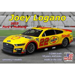 サルビノスJRモデルズ プラモデル 1/24 フォード マスタング ”シェル-ペンズオイル” 2023 NASCAR #22 J.ロガーノ｜kidbox