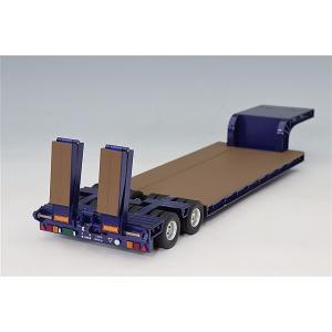 プラッツ/ケンクラフト 1/50 16輪 中低床重量物運搬用トレーラー 自動あゆみ付 ブルーメタリッ...