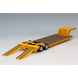 プラッツ/ケンクラフト 1/50 16輪 中低床重量物運搬用トレーラー  イエロー