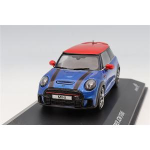 ソリド 1/43 ミニ クーパー ジョンクーパーワークス 2023 ブルー/レッドルーフ