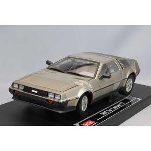 ミニカー/完成品 サンスター 1/18 デロリアン DMC-12 1981 ステンレス 再入荷