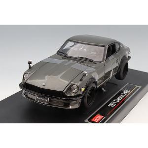 サンスター 1/18 1971 ダットサン 240Z ダークグレー 左ハンドル