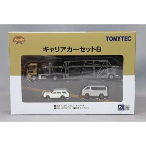 トミーテック トレーラーコレクション 1/150 キャリアカーセット B (UDトラックス クオン / 日産 グロリアバン / キャラバン)｜kidbox