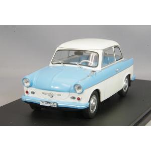 ミニカー/完成品 Whitebox 1/24 トラバント P50 ホワイト/ライトブルー