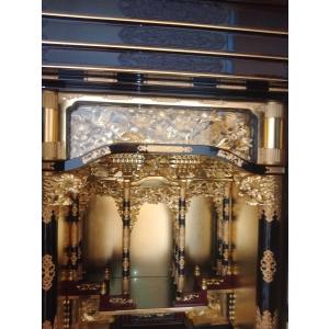金仏壇 新潟型 50代 胴長 (上)箔仕上 低台の詳細画像3