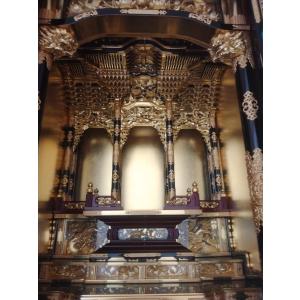 金仏壇 新潟型 50代 胴長 (上)箔仕上 低台の詳細画像4