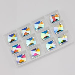 17×21mm コズミック型 ガラスビジュー ...の詳細画像2