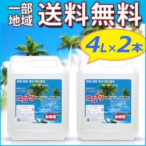 ココナツ洗剤 4リットル2本セット ココナッツ多目的洗剤エコブルーシーインターナショナル 送料無料