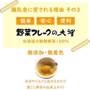 離乳食 野菜フレーク お試しセット 北海道産 ...の詳細画像4