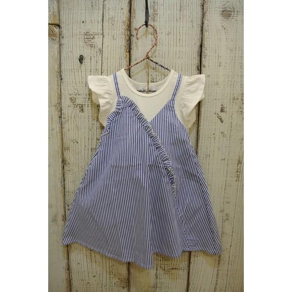 WILL MERY　ウィルメリー　コードレーンレイヤー切替のフレンチフリルワンピース　子供服 セール...