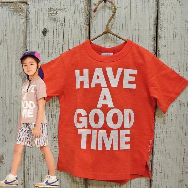 NEEDLE WORK　ニードルワーク　HAVE A GOOD TIME プリントの半袖Tシャツ　ベ...
