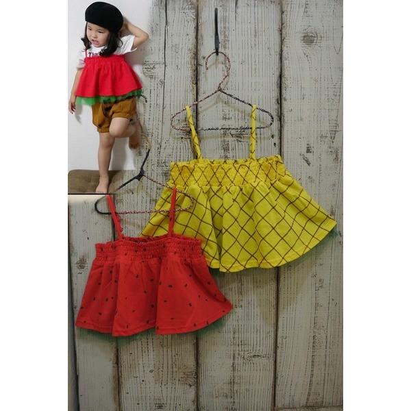 Donkey Jossy　ドンキージョシー　スイカorパインのぺプラムキャミソール　難アリ　子供服 ...