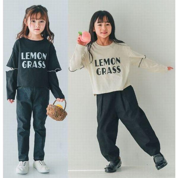 ＮＨＴ　エヌエイチティ　LEMON GRASS　長袖肘開きＴシャツ 子供服 NEW 26春夏