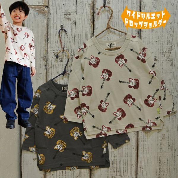 Make Your Day　メイクユアデイ　ギタープリントの長袖Tシャツ　ベビー キッズ 子供服 セ...