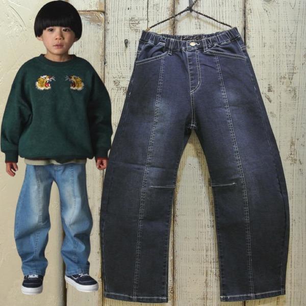 Make Your Day　メイクユアデイ　ストレッチデニムのバナナパンツ　ベビー キッズ 子供服 ...