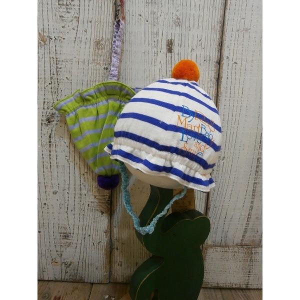 ラグマート RAG MART　リブニットボーダーのワッチキャップ 子供服 セール キャリー春夏