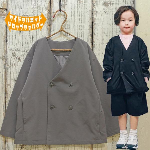 p.premier　プルミエ　ノーカラーダブルジャケット フォーマル対応　七五三　セレモニー　NEW...