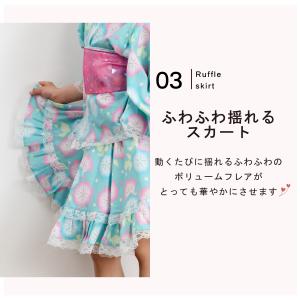 浴衣ドレス 子供 女の子 セパレート 浴衣 キ...の詳細画像5