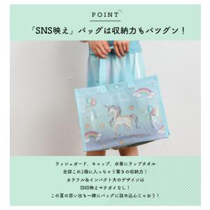 プールバッグ キッズ ビーチバッグ トートバッ...の詳細画像1