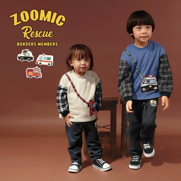 ZOOMIC トレーナー 80cm 90cm 95cm 100cm 110cm 120cm 働く車 ...