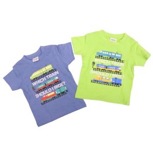 電車 働く車 半袖 Tシャツ 80cm 90c...の詳細画像1