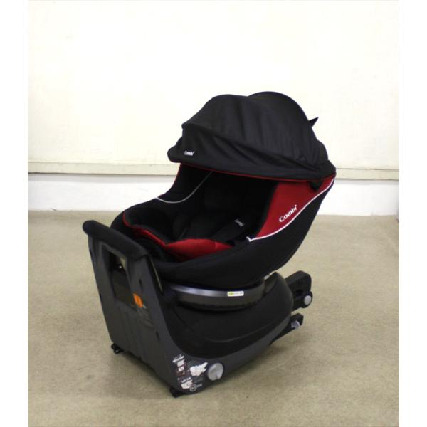 送料無料 美品 コンビ クルムーヴ ISOFIX エッグショック PJ ブラック 新生児〜 ISOF...