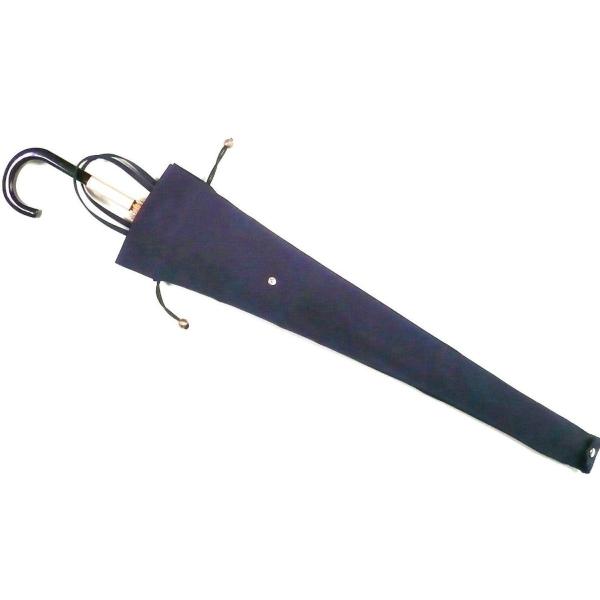 かさ袋　長傘用 紺・黒  ボタンひとつで折りたたみ傘用にも傘バッグ 受験・学校の送迎に